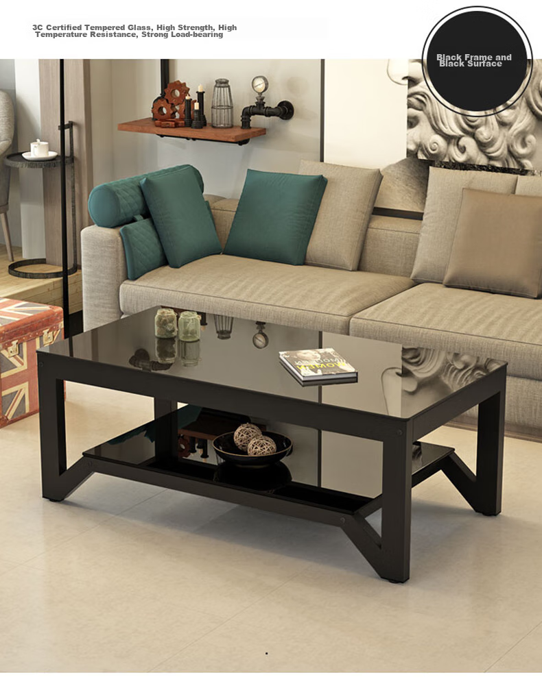 Fanshe Coffee Table, Living Room Coffee Table, Office Coffee Table, Home Living Room Glass Small Apartment Sofa Coffee Table, Modern And Simple 16