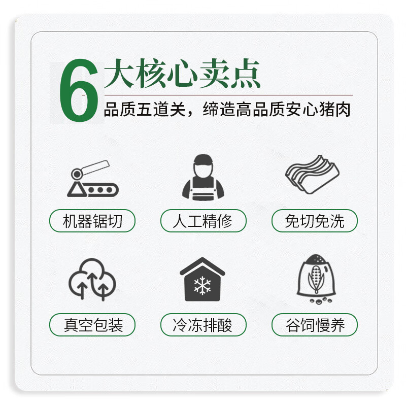 家佳康猪肘子2斤 冷冻猪蹄膀 猪前肘 带骨去毛 自繁自养 中粮出品猪肉