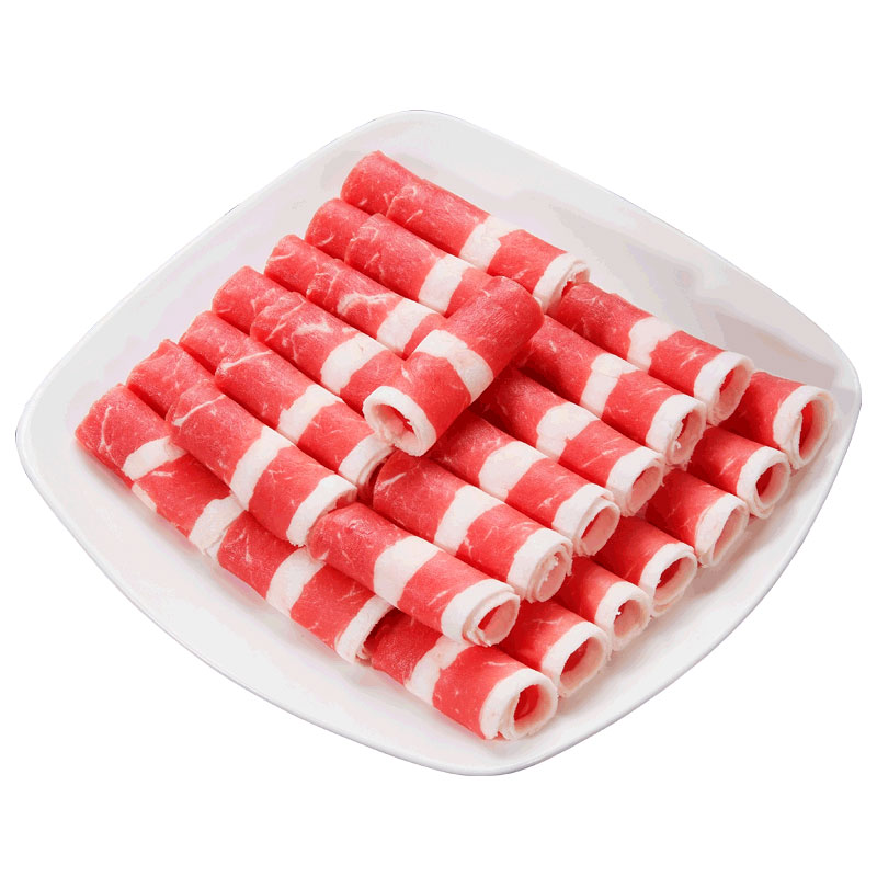 大庄园 调理肥牛肉卷1斤 涮火锅食材 生鲜牛肉