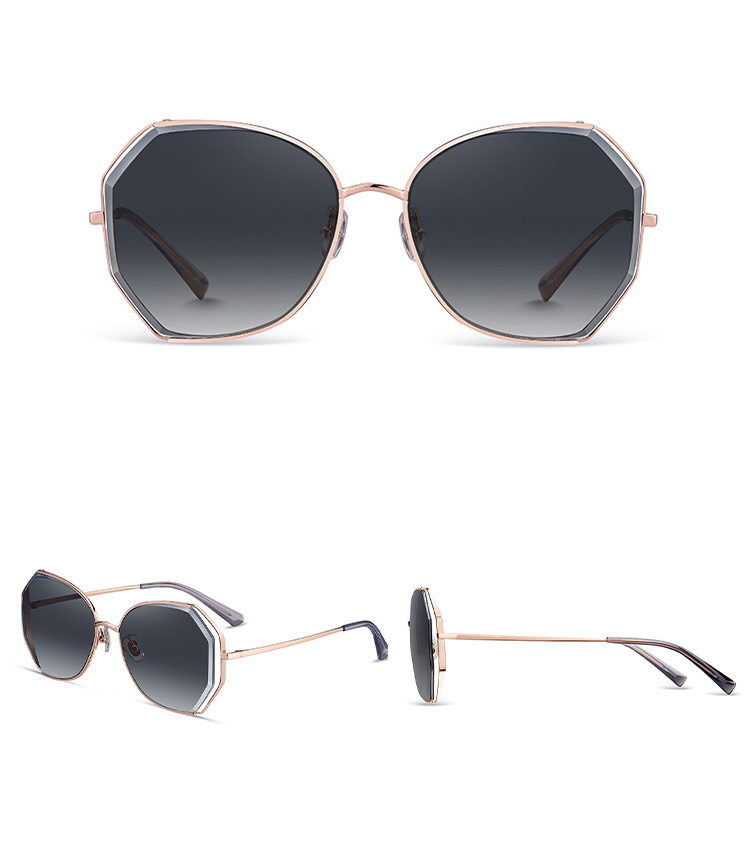 HELEN KELLER Polarized Sunglasses for Women, Large Frame Slimming Driving Glasses, UV Protection Eyewear H8826N11R 6
