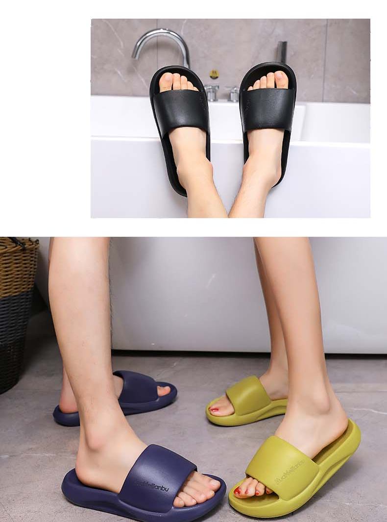 Huamei Jianbu Thick Sole Slippers Home Shower Bathroom Outdoor Non-Slip All-Season Sandals HM8888 8