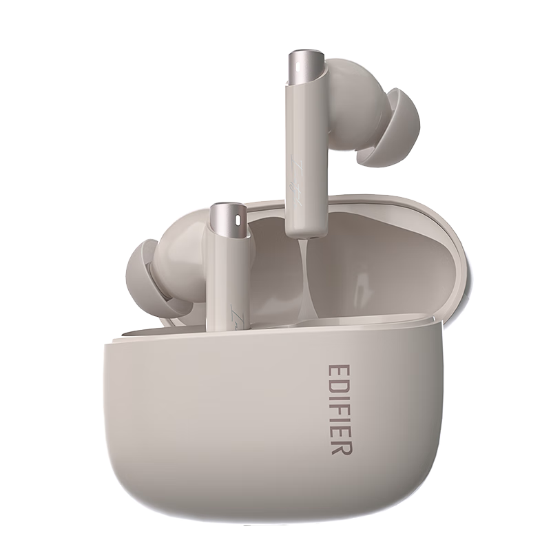 EDIFIER Zero Pro True Wireless Active Noise Cancelling Bluetooth Earphones In-Ear Headphones AI Call Noise Reduction Compatible with Apple, Huawei, Xiaomi Smoke Pink Graduation Gift