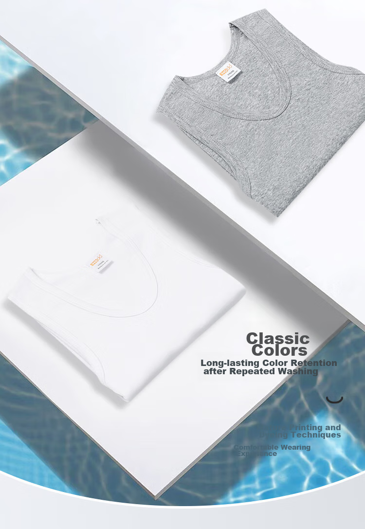 Hodohome Men's Pure Cotton Sleeveless Tank Top, All-Season Undershirt, Basic Undershirt for Men, White, 3XL, 185/110 6
