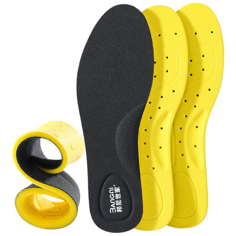 Bangnishijia Men's Insoles, Sweat-Absorbing, Odor-Resistant, Breathable, Antibacterial, Comfortable, Soft And Elastic, for Long-Standing, Summer Wear
