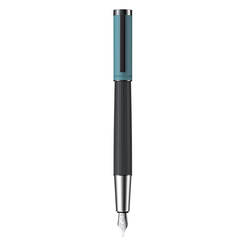 Bernard Shaw Mid-Autumn Festival And National Day Gift Fountain Pen High-End Luxury [Lighthouse] Ice Blue Single Pen Gift Box High-End Business Office Signature Pen Gift