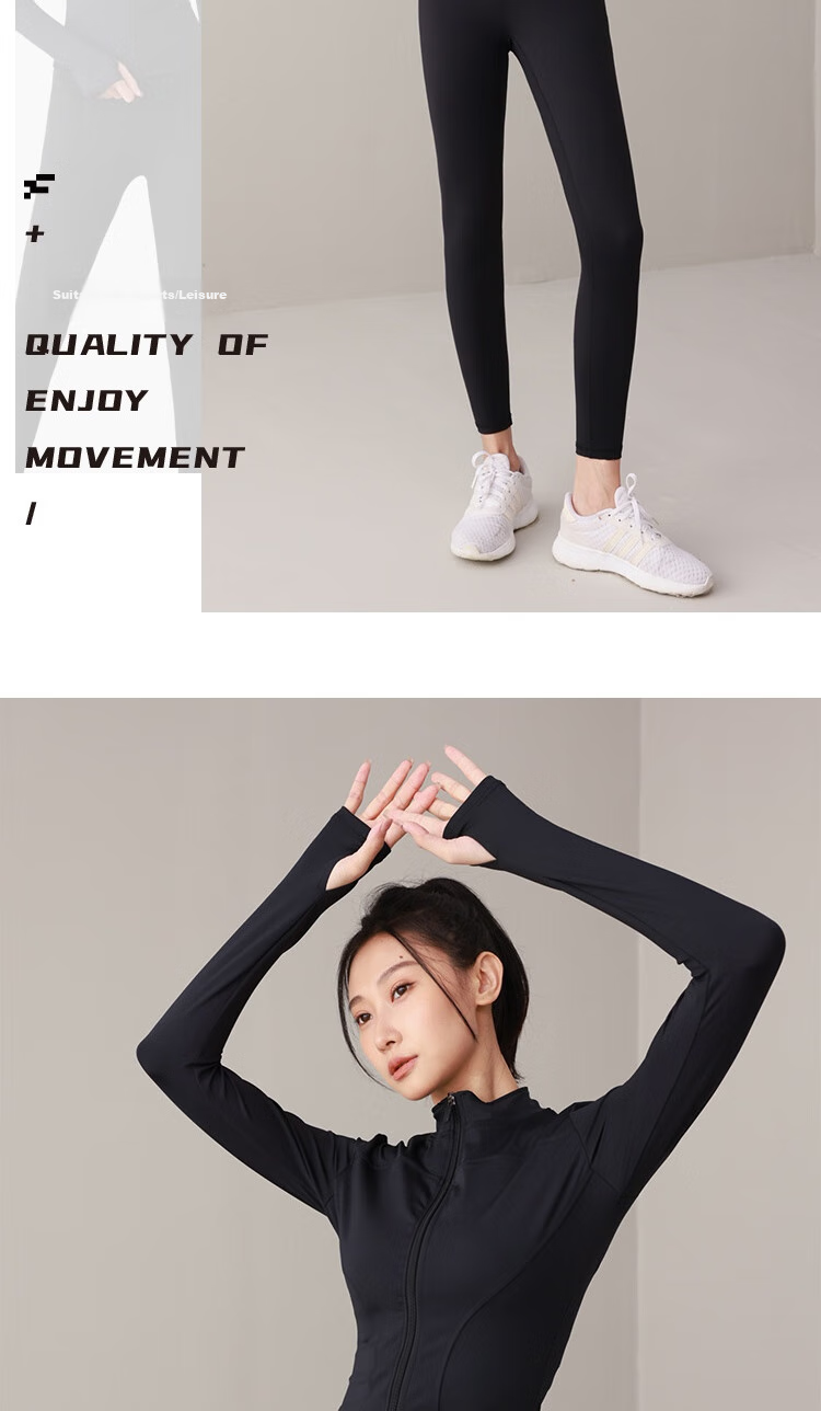Fandimu Yoga Outfit for Women, Sports Fitness Pilates Slimming Body-Shaping Running Cycling Hiking Badminton Outfit 12
