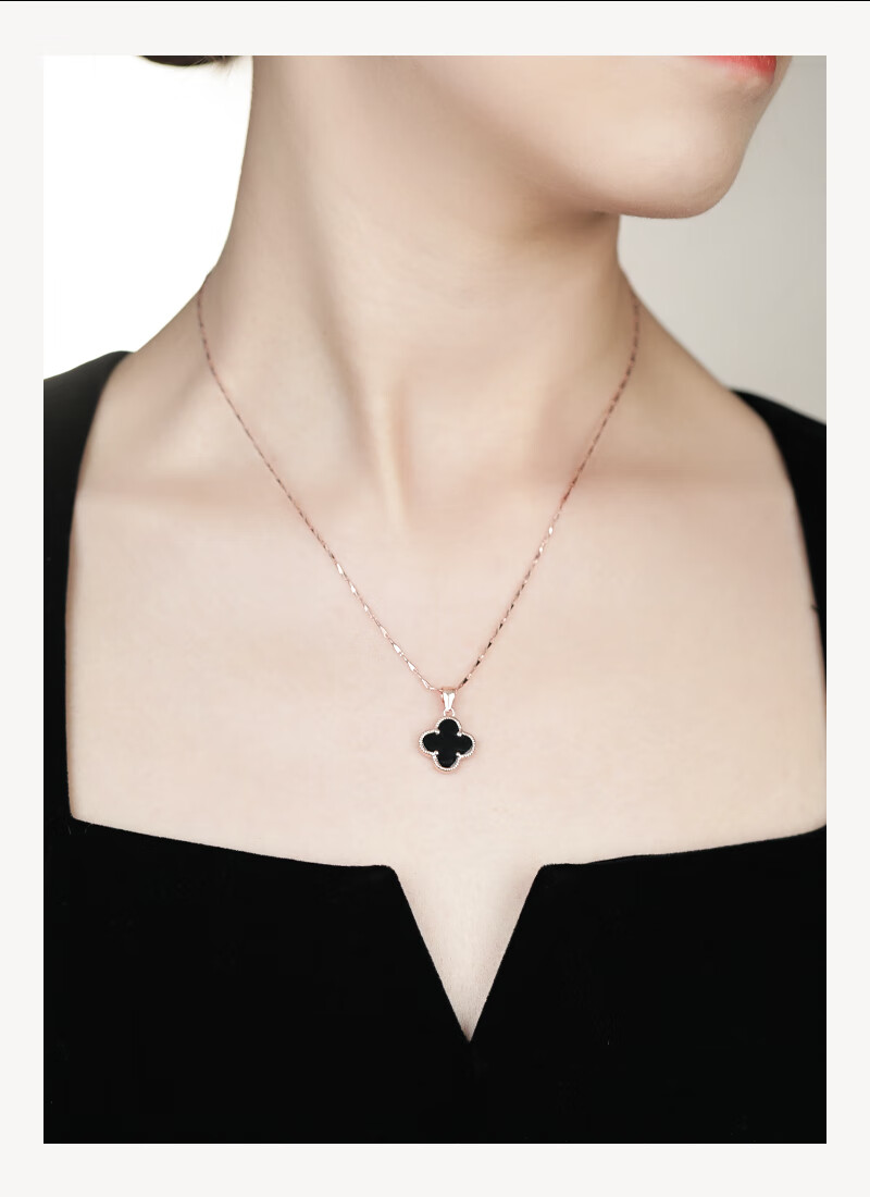 MANHE S999 Sterling Silver Four-Leaf Clover Necklace for Women, 2026 New Light Luxury High-End Birthday Gift for Girlfriend 17