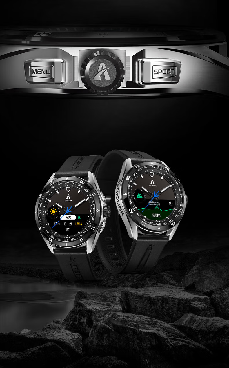 Beidou Watch Astrolink P Silver Smart Dual-Core Fusion Running Sports Multifunctional Touchscreen Fashionable Men's Watch Gift 14