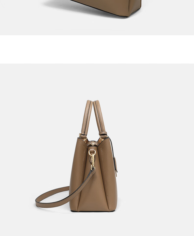 C.BANNER Leather Handbag, Women's Bag, Tote Bag, Large Capacity, Shoulder Crossbody, High-End Birthday Mother's Day Gift, Practical Present for Mom 7