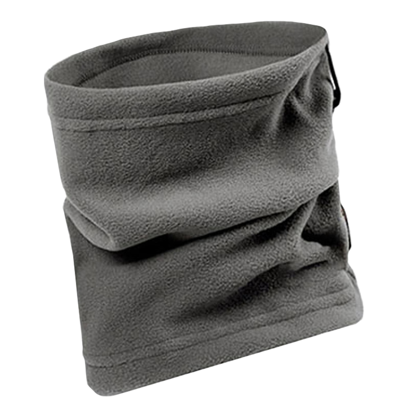 BWNK Outdoor Fleece Neck Gaiter, Winter Hat, Multifunctional Cycling Warm Face Mask, Fleece Hood, Gray