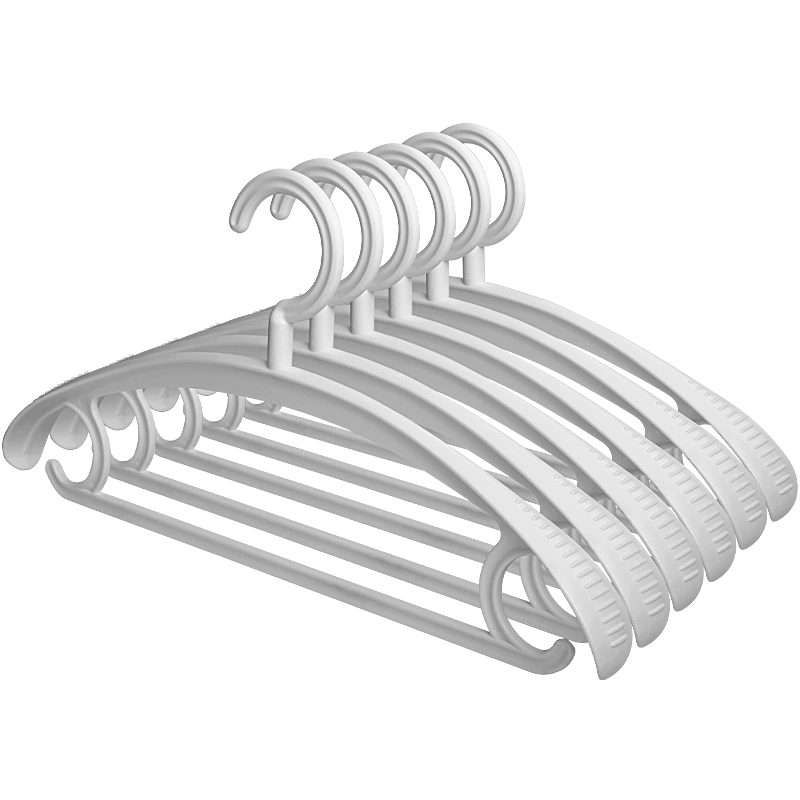 JD Original Hangers, Non-Slip Clothes Hangers, Wide Shoulder Blazer Coat Drying Rack, Thickened Clothes Hanger Support, 5 Pieces in Gray