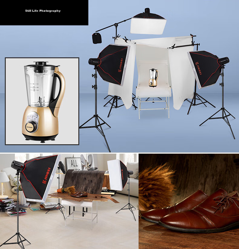 JINBEI JINBEI EQ Series Portable Aluminum Light Stand, Studio Photography Light Stand, Outdoor Photography Flash Stand, Live Streaming Photography Light Stand, EQ-220 Portable Light Stand 2.2m 13