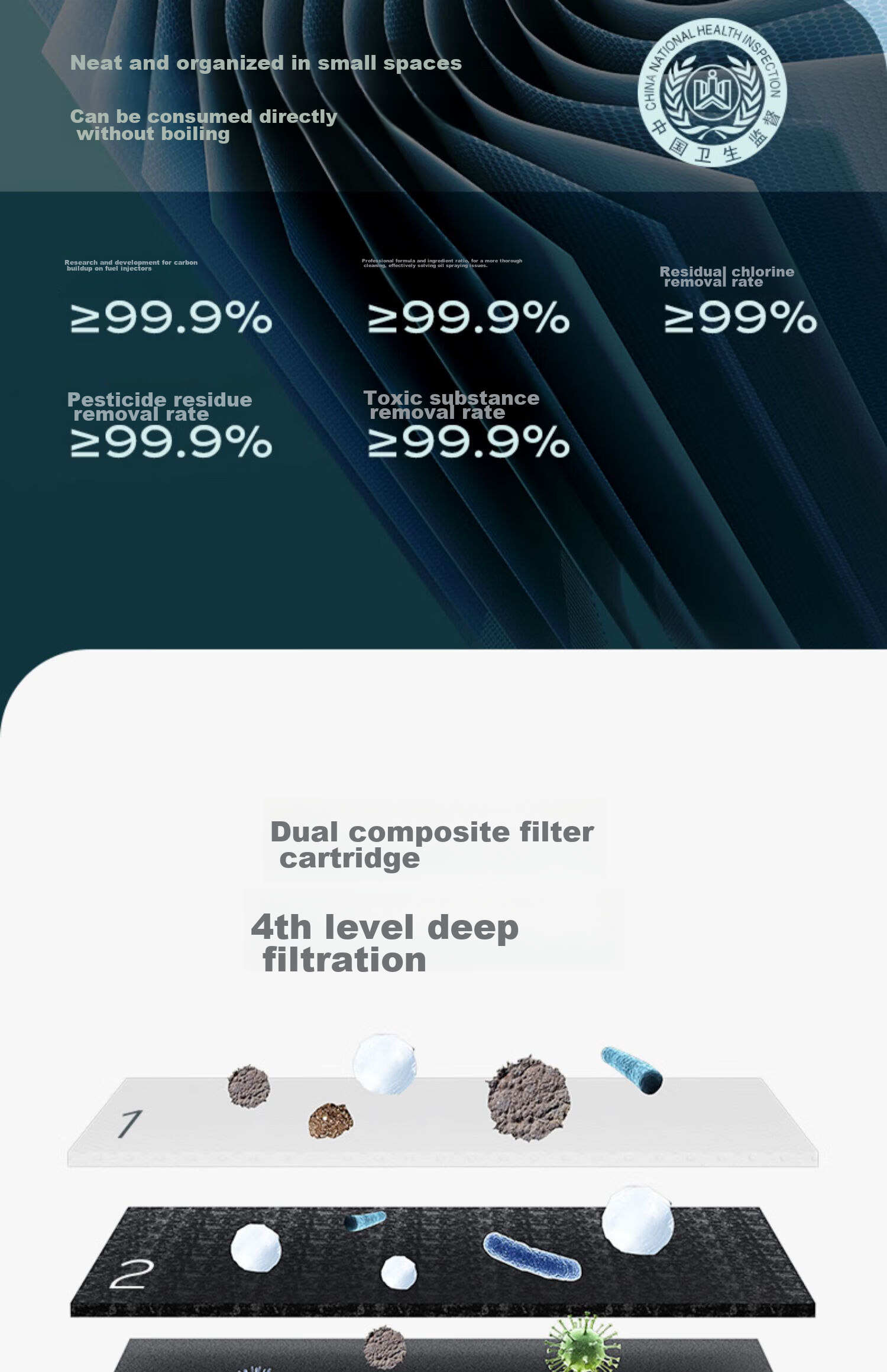 DEKEXI German Water Purifier for Home Direct Drinking, Reverse Osmosis Instant Hot Countertop All-In Water Purification System for Mothers And Babies 11