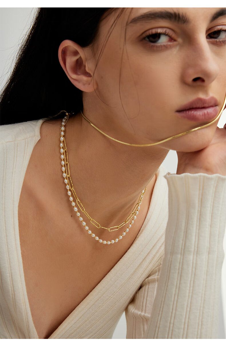 Arsis Snake Bone Y-Shaped Chain Necklace for Women, Versatile Fashion Accessory, Collarbone Chain, Birthday Gift for Girlfriend 7