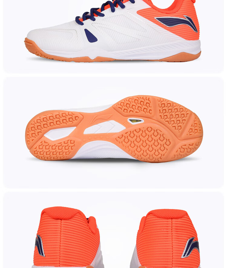 Li-Ning Table Tennis Shoes for Men And Women, Sports Shoes, Specialized Table Tennis Footwear, Breathable Non-Slip Whirlwind 2.0, White And Green, Size 41.5 12