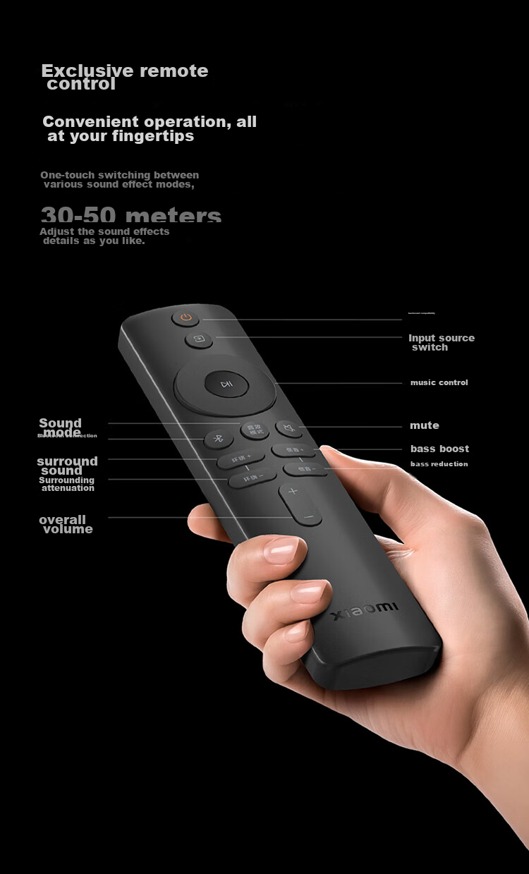 MI TV Soundbar 5.1.4 Dolby Atmos Wireless Bluetooth Soundbar + Subwoofer Sky Channel Surround Sound Home Theater System 9