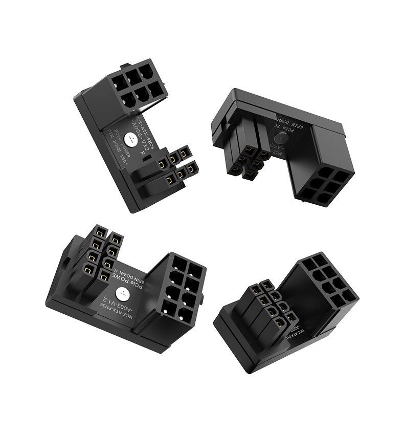 JEYI Graphics Card Power Supply Connector, 6-Pin without Cutout, Graphics Card Power Cable Adapter, Graphics Card Power Cable Management Tool 6