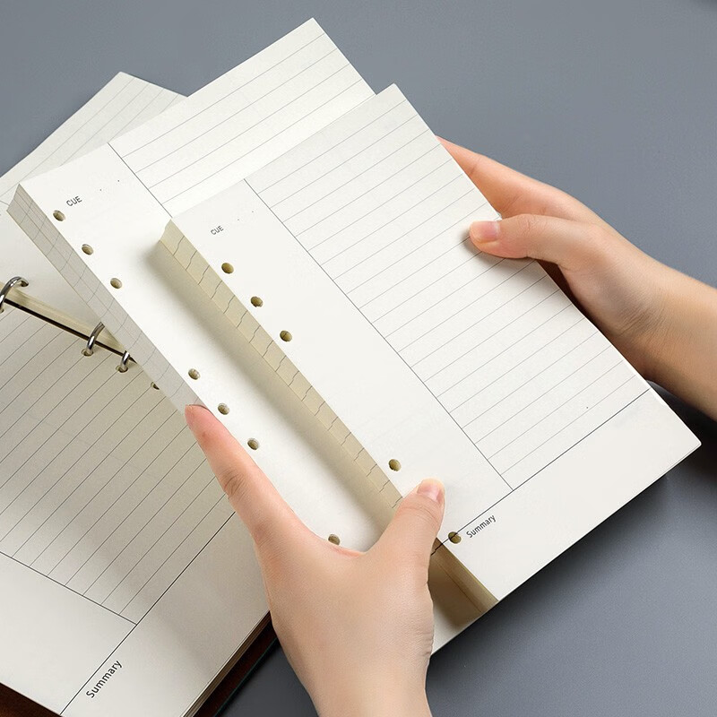 Faramon Loose-Leaf Refill Notebook Compatible with 9-Hole B5/80 Sheets Thickened Cornell Replacement Inner Pages B5-Cornell Inner Pages