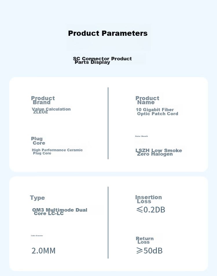 ZLEUE Telecom-Grade Fiber Optic Patch Cord SC-SC(UPC), Single Mode Single Core, Low Smoke Zero Halogen Environmentally Friendly Home Fiber Optic Cable, Transceiver Pigtail, 3 Meters ZLG0-SCSC03 11