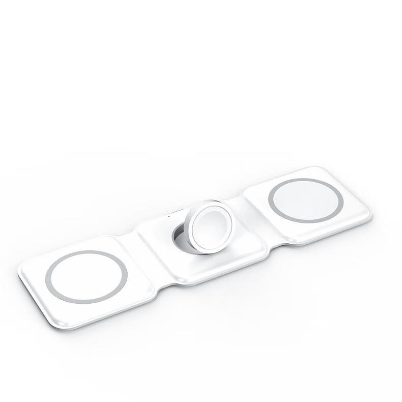 Zitai Three-In Foldable Magnetic Wireless Charger for Apple Magsate 15W Fast Charging IPhone 18/17/16/15/AirPods Earphones/iWatch W07 13