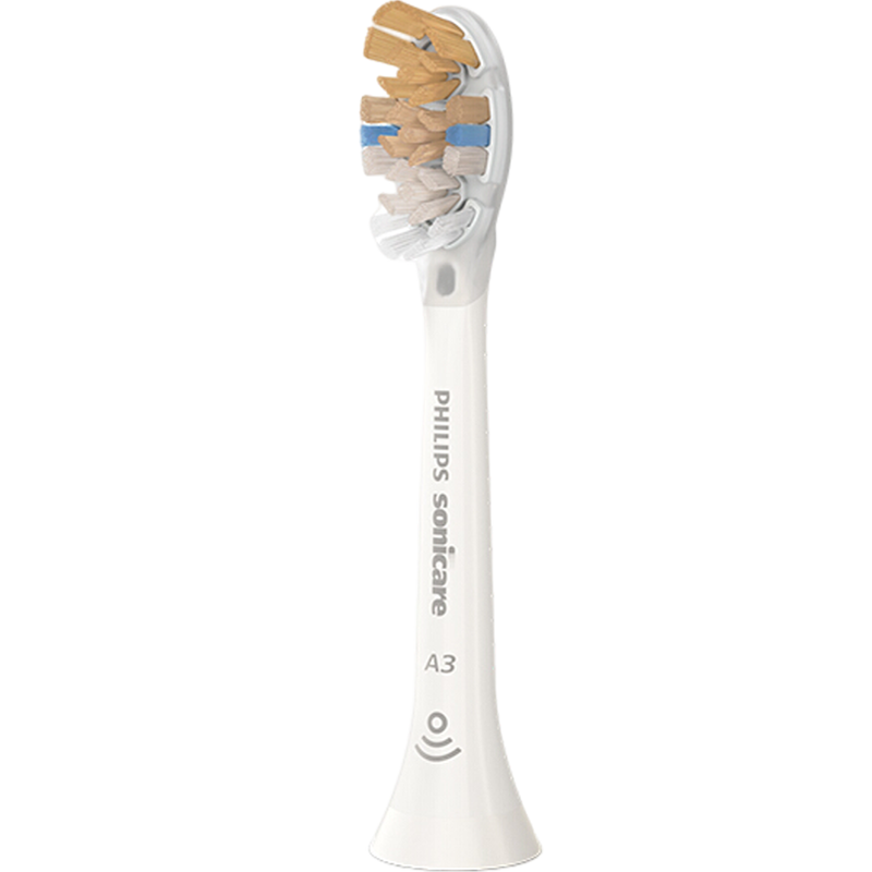 PHILIPS 2026 New Electric Toothbrush Head, Official Imported Compatible with Diamond AI Series Brush Handle, Cleans And Protects Gums, Whitens Teeth, Premium Three-In Brush Head, 1 Piece HX9091/67 White