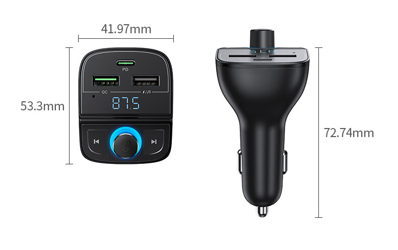 UGREEN Car Charger, Cigarette Lighter Adapter with Two Or Three Ports, Converter Plug Extension for Dash Cam, Compatible with 12V/24V Cars And Trucks, Expansion Charging Port 17
