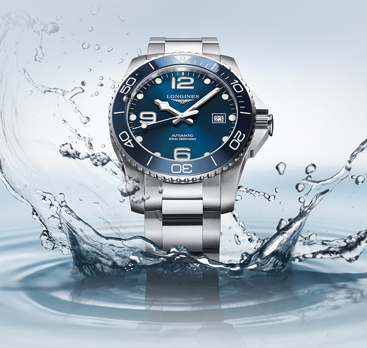 LONGINES Swiss Watch, Conquest Diving Series Men's Rubber Strap Mechanical Watch L37824569 1