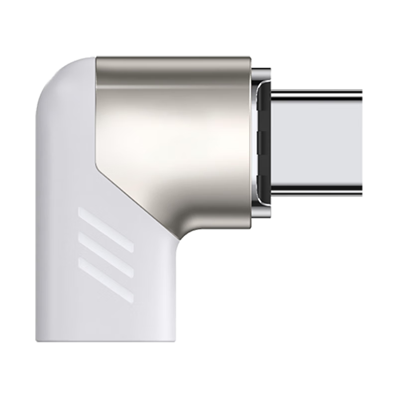 BIAZE Type-C Adapter, 120W Fast Charging, Magnetic Angled Adapter, Handheld Game Adapter, Suitable for IPad Mini, Angled Design, White, CX5, Apple