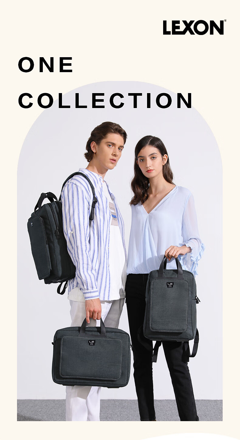 LEXON Casual Men's Backpack 14/15.6 Inch Laptop Bag Commuter Travel Lightweight School Bag Green 1