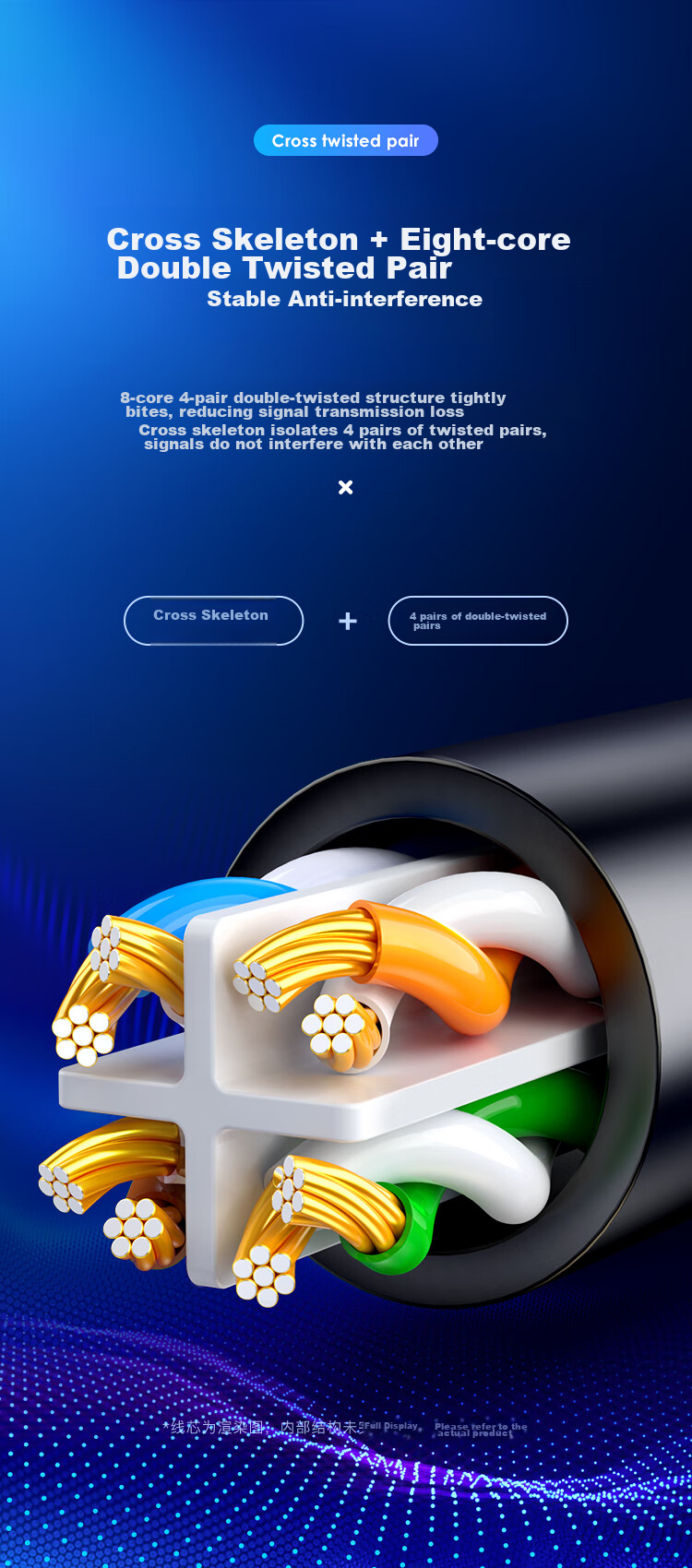 BIAZE CAT6 Ethernet Cable, 3 Meters, Gigabit And Fast Broadband Cable, CAT6 Network Engineering Home Computer Monitoring Patch Cord, Unshielded 8-Core Twisted Pair Finished Cable 9