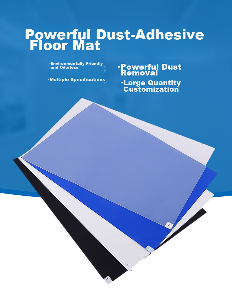 BAIGE Dust Removal Mat, Removable Shoe Sole Dust Cleaning Room, Blue, 60*90cm (300 Sheets), Upgraded Version CW2A3420 1