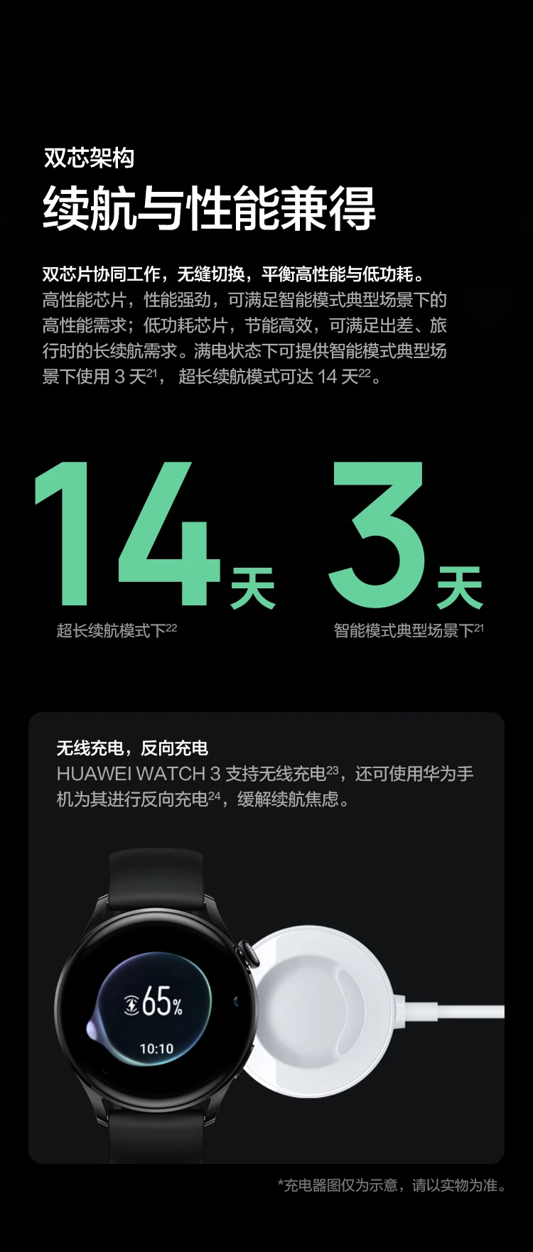 Huawei HUAWEI WATCH 3 Huawei Watch Sports Smart Watch Black Hongmeng HarmonyOS system body temperature detection eSIM independent call health management Huawei HUAWEI WATCH 3 Huawei Watch Sports Smart Watch Black Hongmeng HarmonyOS system body temperature detection eSIM independent call health management