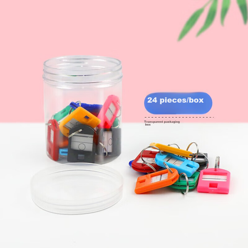 Befon Colorful Key Tags, Key Rings, Key Management Box Dedicated Key Labels, 9831 Key Rings, Office Supplies, 24 Pieces/box