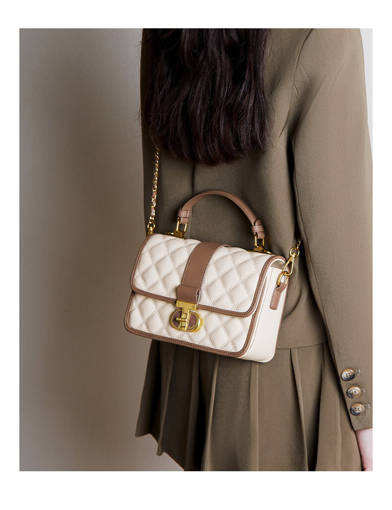 15MINS Women's Bag 2026 New Luxury Brand Quilted Chain Handbag Shoulder Bag Birthday Gift 16