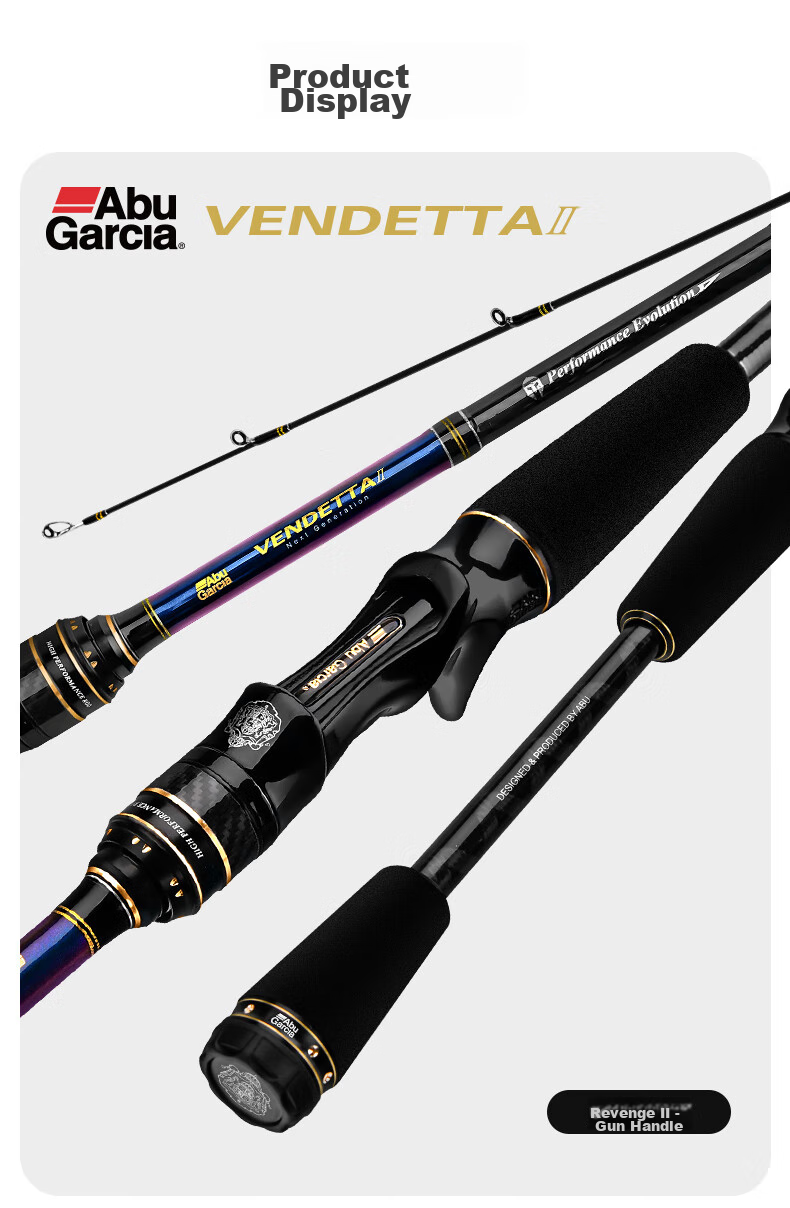 ABU GARCIA Abu PLUS II Lure Rod, Long-Casting Bass Fishing Rod, Versatile Rod, 2.14 Meters, M Action, Pistol Grip, Single Rod 13