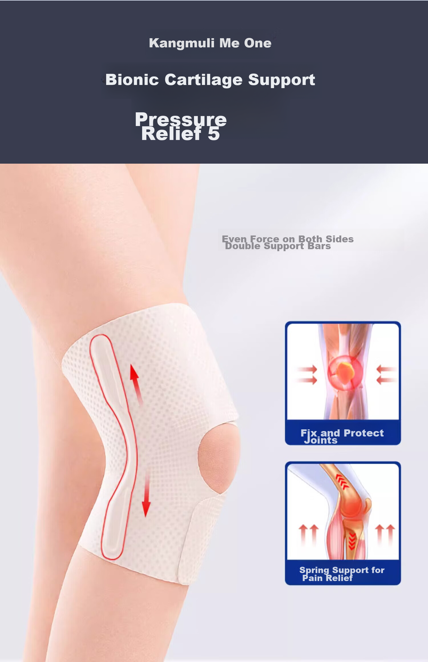 Kangmu Japanese Meniscus Injury Fluid Collection Specialized Knee Brace Rehabilitation Protective Gear for Knee Joint Protection against Synovitis for Men And Wome 3