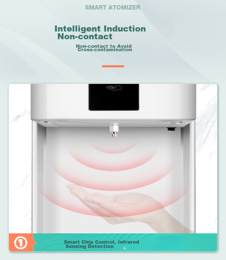 MODUN M-X6 Automatic Sensor Hand Sanitizer Wall-Mounted Alcohol Disinfection Machine, Sterilizing Spray Cleaner, Phone Sanitizer Sprayer 4
