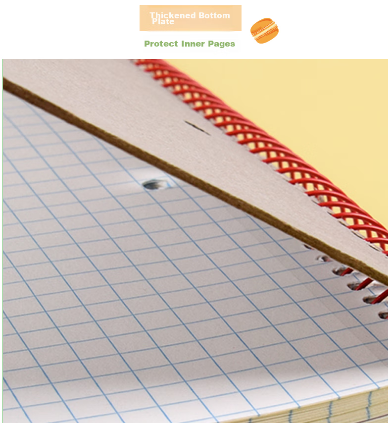 KAISA Two-Hole Notebook, 120 Sheets, Three-Subject American Spiral-Bound Journal for College Students And Postgraduate Exam Preparation, Designer's Edition Aiyue Series Diary And Planner 9