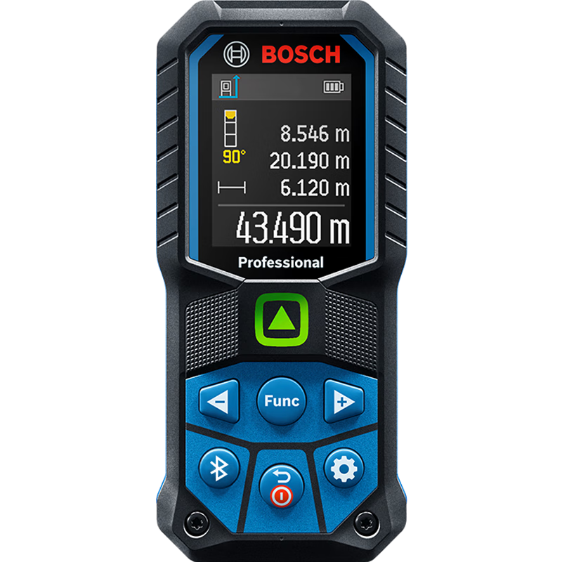 BOSCH 50-Meter Professional Green Light Rangefinder (Green Diamond), Waterproof And Dustproof Bluetooth Electronic Ruler, GLM 50-27 CG