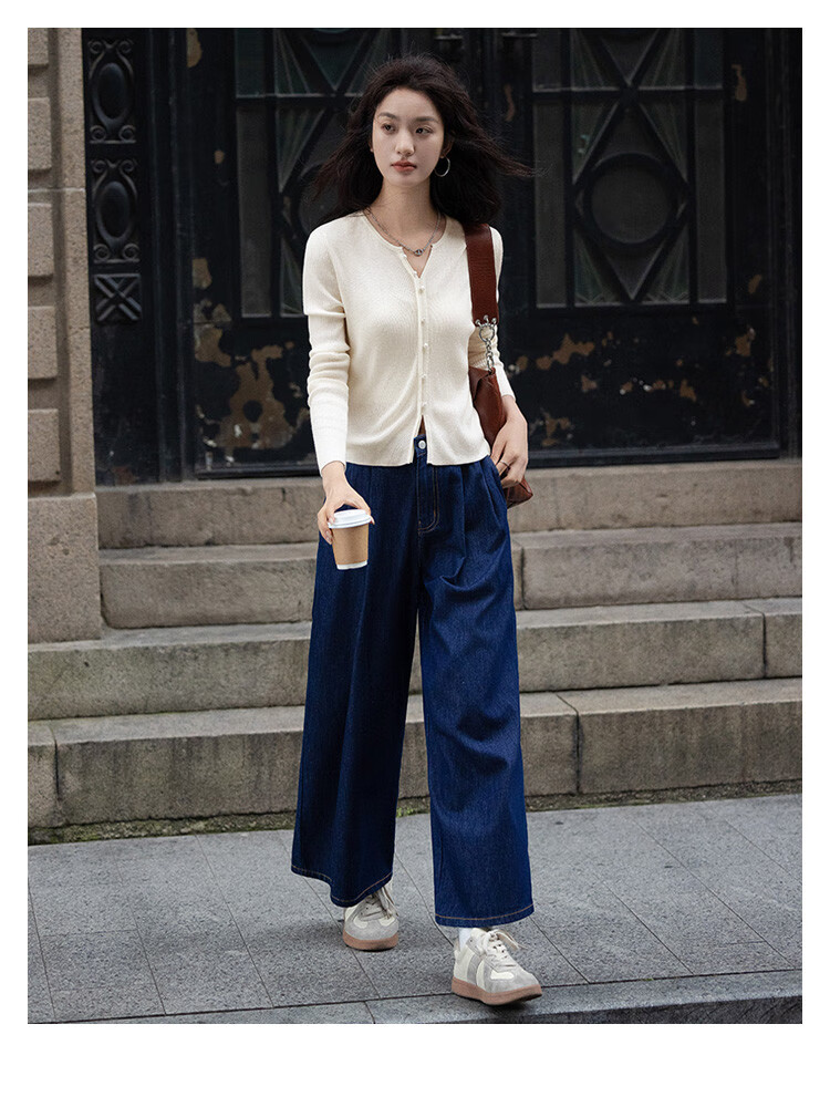 Dme [Elegant V-Neck Knit Sweater] Spring And Autumn Lightweight Mature Sister Layered Inner Wear Slimming Elegant Knit Sweater for Wome 6