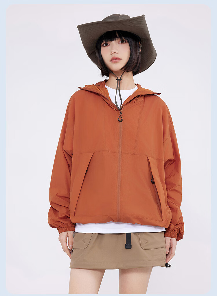 JD Original UPF170+ Ultra-Light Original Yarn Sun Protection Clothing, Outdoor Sun Protection Garment, Cool And Breathable Jacket, Skin Coat for Men And Women, Coffee 3XL 26