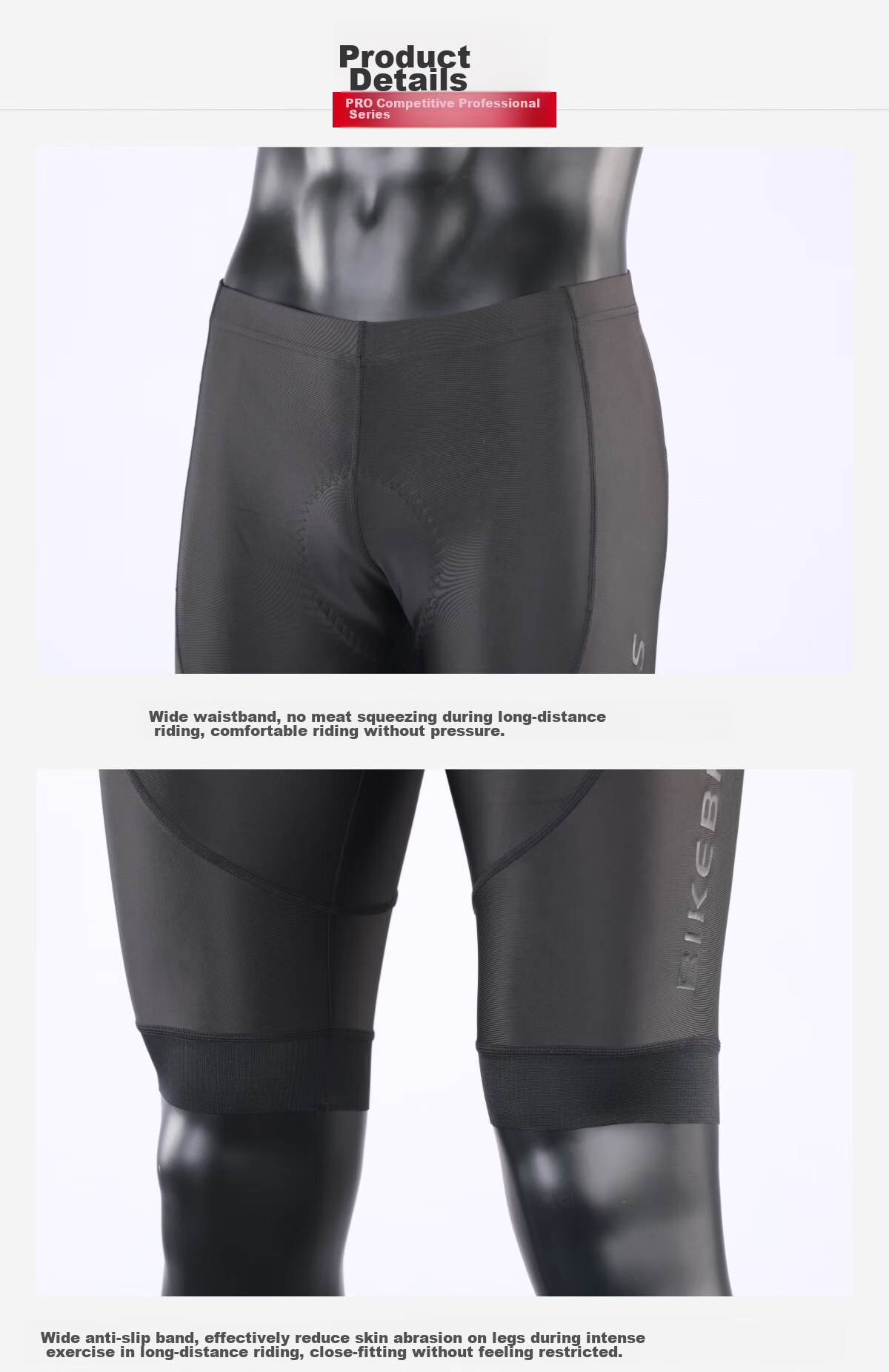 BIKEBROS Mountain And Road Cycling Jersey, Men's Summer Cycling Shorts, Black, Size M 11