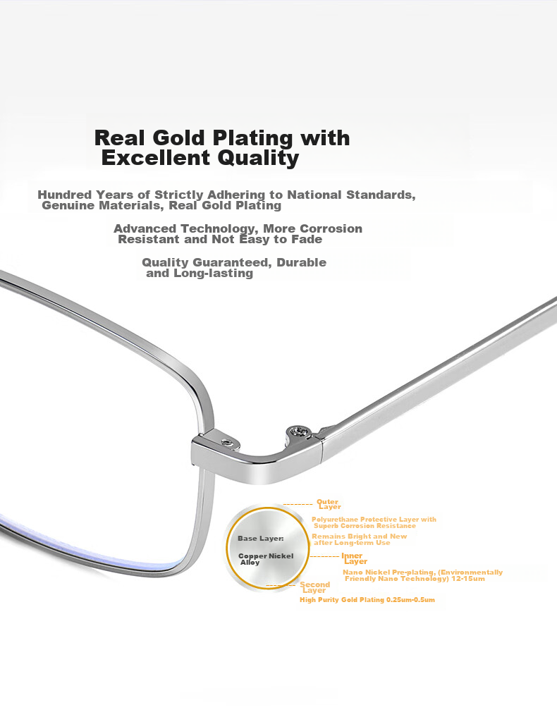 BAINIANHONG Foldable Portable Reading Glasses for Men, High Definition Anti-Blue Light Genuine Reading Glasses for Men, Protective Eyewear 1860-200 14