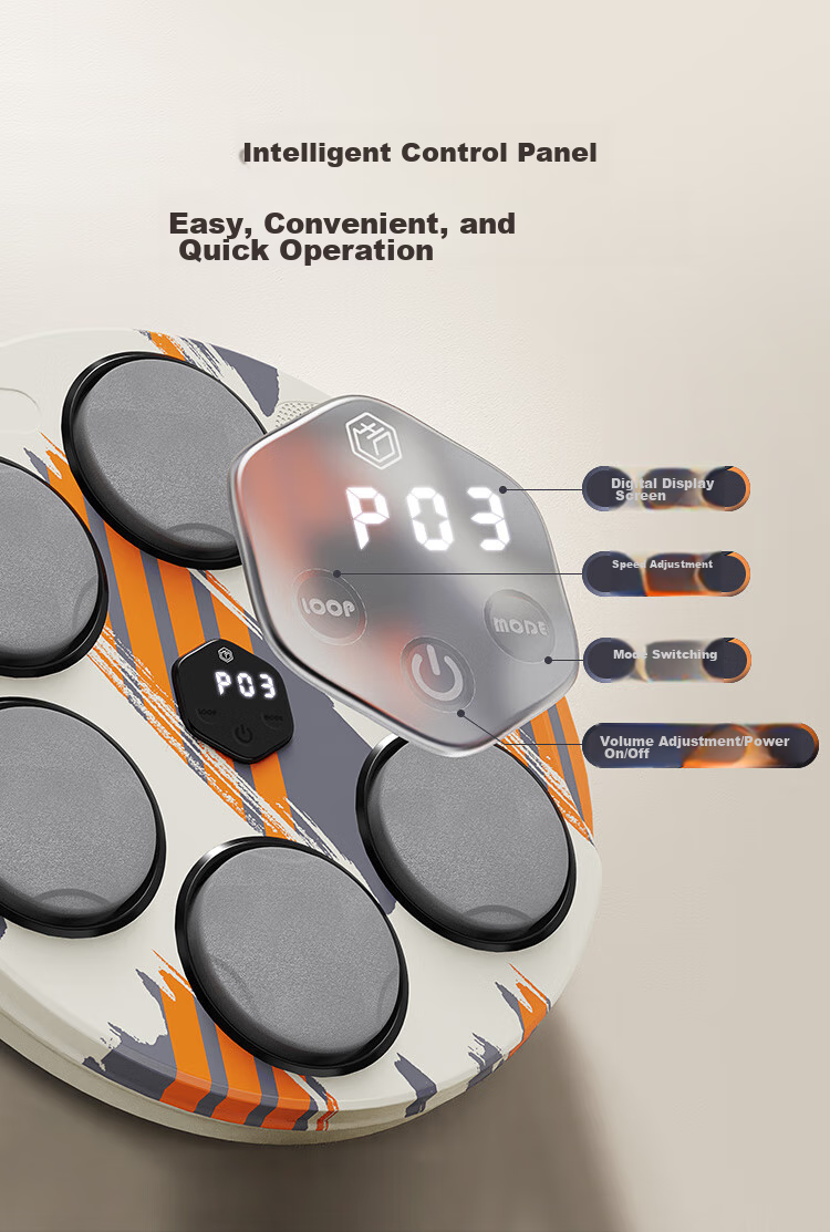 JD Original Music Boxing Wall Target, Adult And Children Reaction Target, Electronic Intelligent Punching Practice Boxing Fitness Training Equipment 12