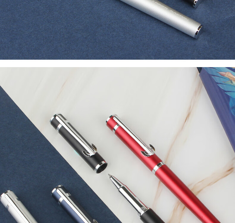 HERO Ballpoint Pen Gift Box H605D Carrier Pilot Series Notebook Ballpoint Pen Signature Pen Gift Box Blue 14