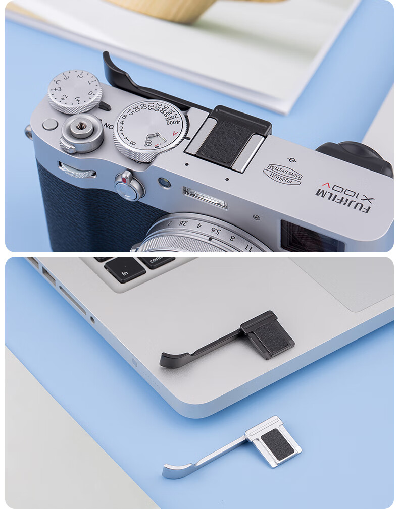 JJC Compatible with Fuji XE4 Hot Shoe Grip X100VI X100V X100F X100T XE3 X-E4 Hot Shoe Cover, Grip, Mirrorless Camera Protective Accessory 6