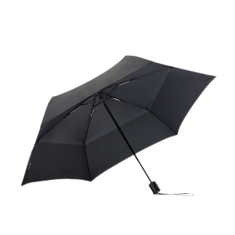 Knirps Fully Automatic Ultra-Light Three-Fold Portable Business Umbrella for Men and Women Gift Phantom Black