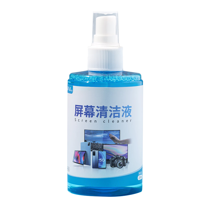NVV Laptop Screen Cleaner, 200ML Set with Cleaning Cloth, LCD Display TV Camera Lens Phone Tablet Glasses Cleaning Liquid Tool NK-2S