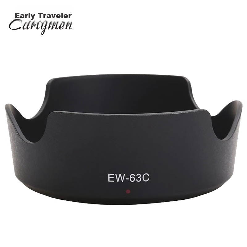 Earlymen Lens Hood EW-63C, Compatible with Canon RF24-50mm F4.5-6.3 IS STM Lens, Canon EF-S 18-55 IS STM Lens