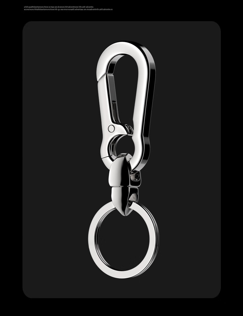 Laiben 304 Stainless Steel Universal Keychain, Men's Waist-Hanging Car Key Ring, High-Quality Key Fob, Creative Pendant 10